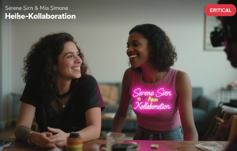 Serene Siren & Mia Simone: Heiße Neon-Kollaboration