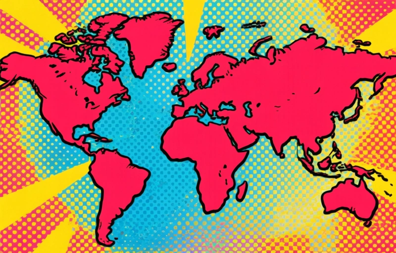 Visuele weergave van Wereldwijde economie onder druk