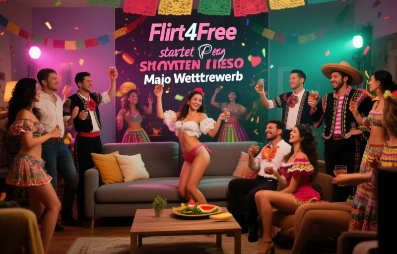 Visuelle Darstellung von Flirt4Free startet scharfen Fiesta de Mayo Wettbewerb