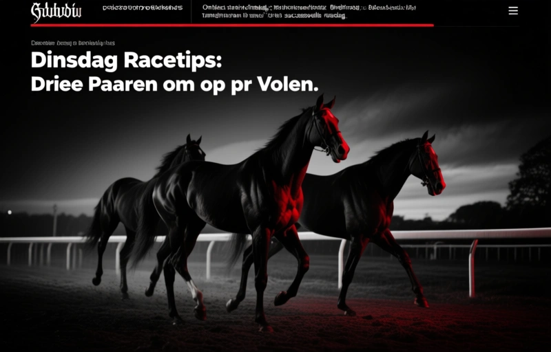 Dinsdag Racetips: Drie Paarden om op te Volgen