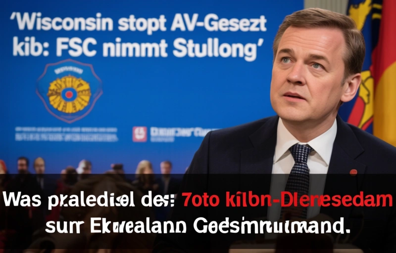 Visuelle Darstellung von Wisconsin stoppt AV-Gesetz
