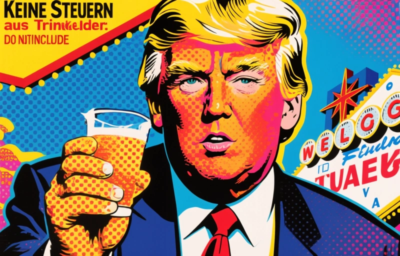 Trump in Vegas: Keine Steuern auf Trinkgelder