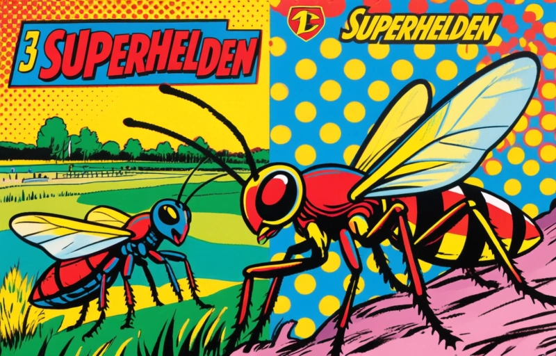 Insecten als superhelden op de Kemphaan in Almere
