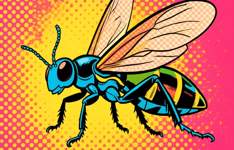 Visuele weergave van Insecten als superhelden op de Kemphaan in Almere
