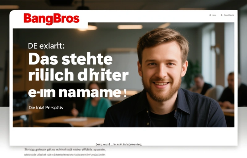 Visuelle Darstellung von BangBros DE erklärt