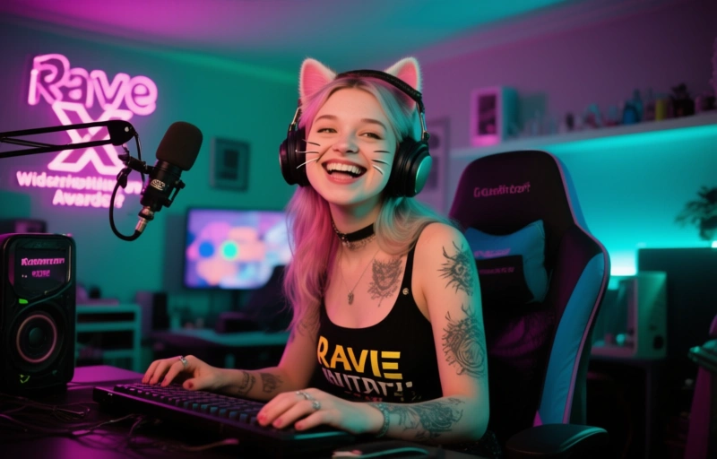 Visuelle Darstellung von Rave Kitty