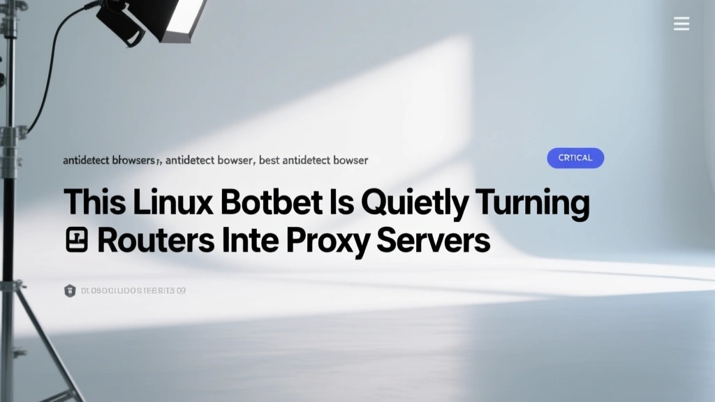 This Linux Botnet Is Quietly Turning Routers Into Proxy Servers