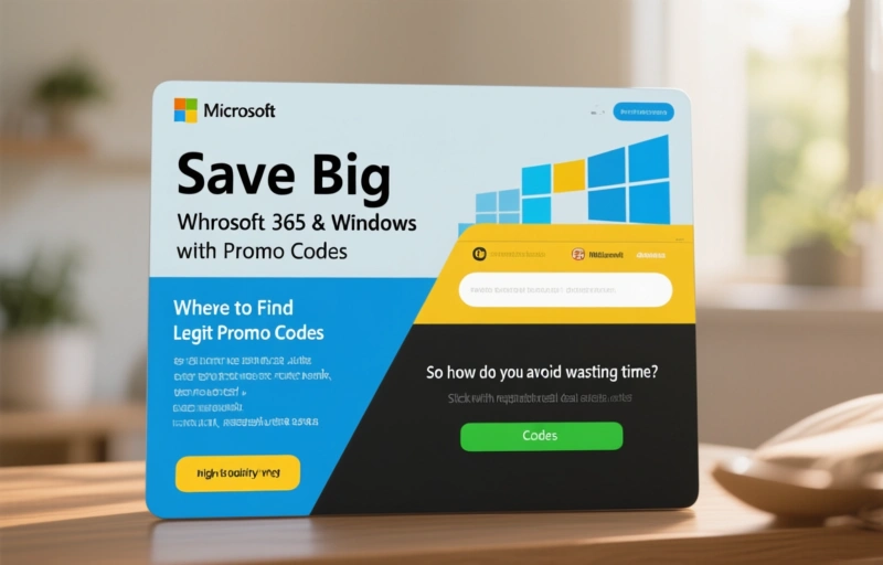Visual representation of Save Big on Microsoft 365 & Windows with Promo Codes