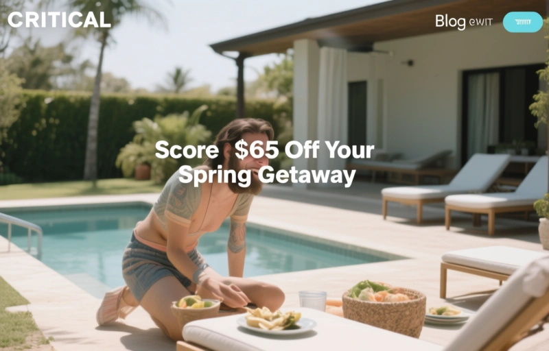 Score $65 Off Your Spring Getaway with This Exclusive Code