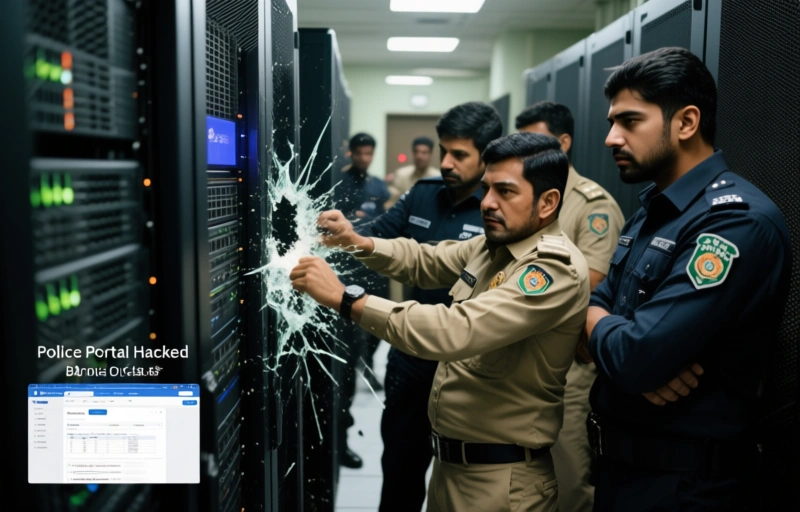 Visual representation of Police Portal Hacked in Multi-Group Cyber Espionage