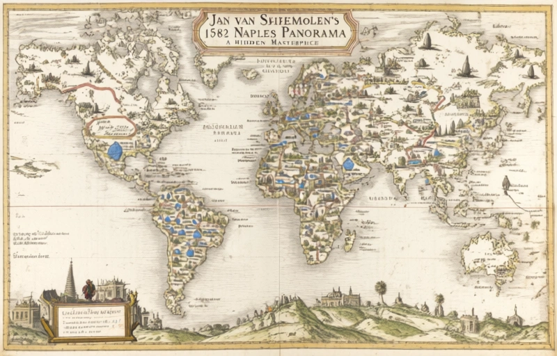 Visual representation of Jan van Stinemolen's 1582 Naples Panorama