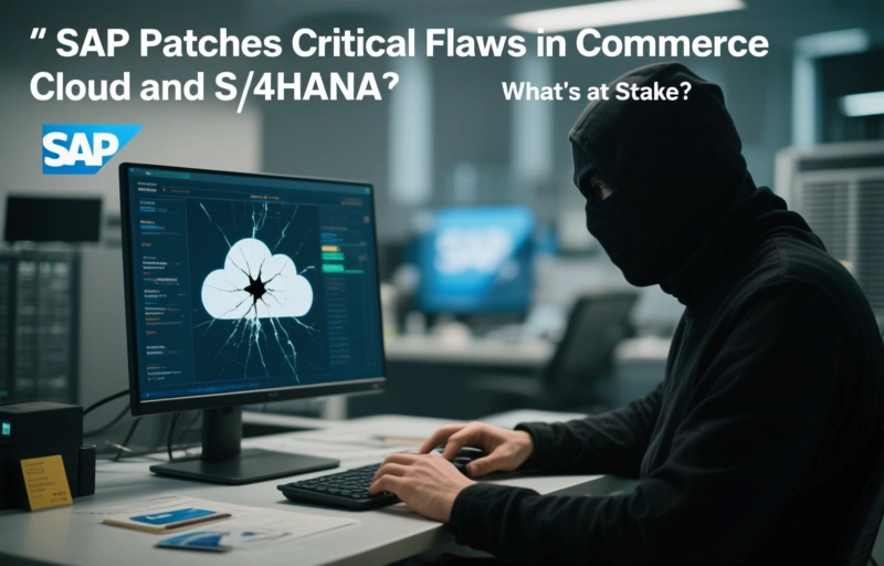 Visual representation of SAP Patches Critical Flaws in Commerce Cloud and S/4HANA
