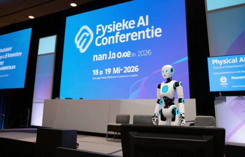 Visuele weergave van Fysieke AI Conferentie naar San Jose in 2026