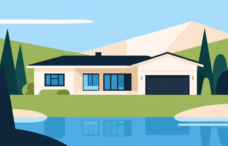 Luxury Single-Story Home with Lake Views in Ironhorse