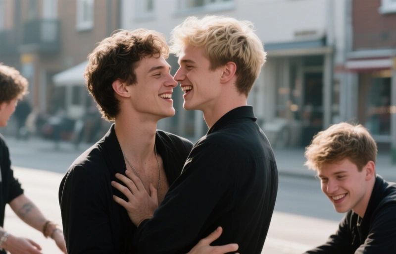 Jack Aries fickt James Blonds Twink-Loch bei Boy For Sale