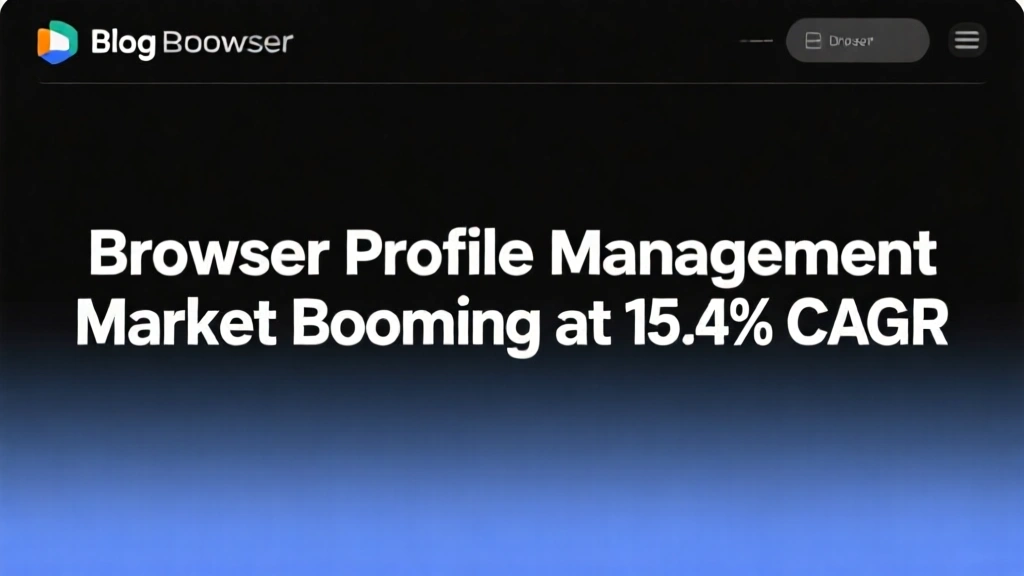 Browser Profile Management Market Booming at 15.4% CAGR