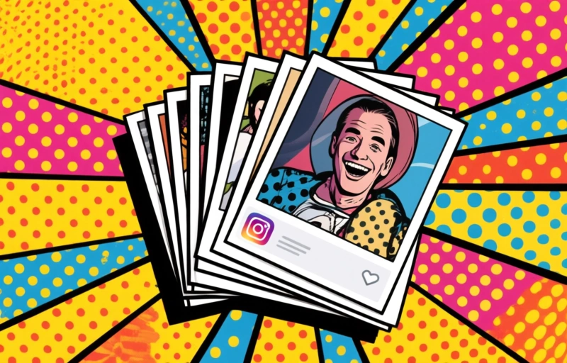 Visuele weergave van Instagram Instants