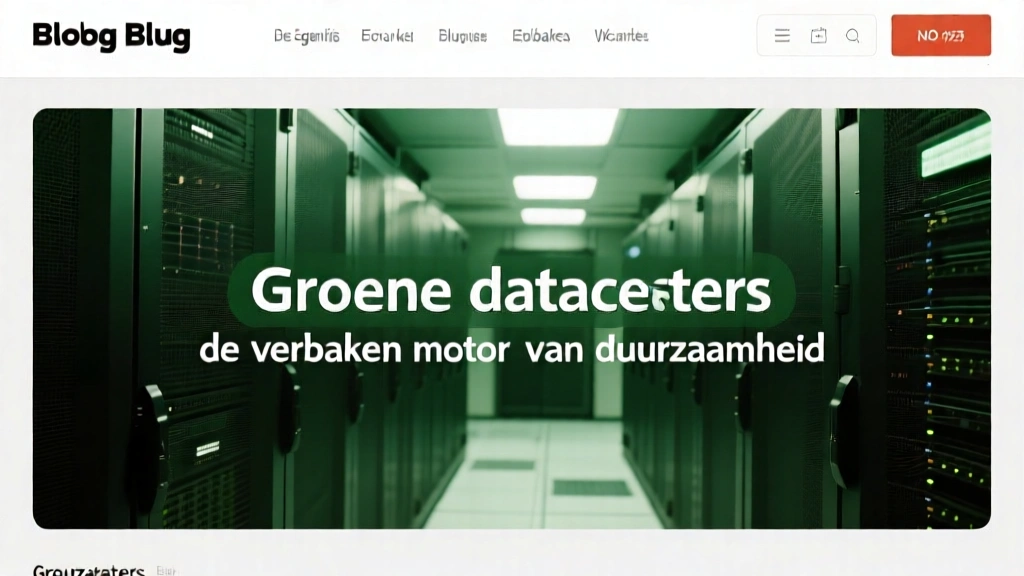 Groene datacenters: de verborgen motor van duurzaamheid