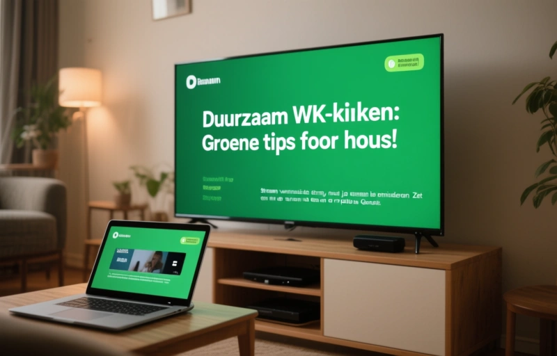 Visuele weergave van Duurzaam WK-kijken