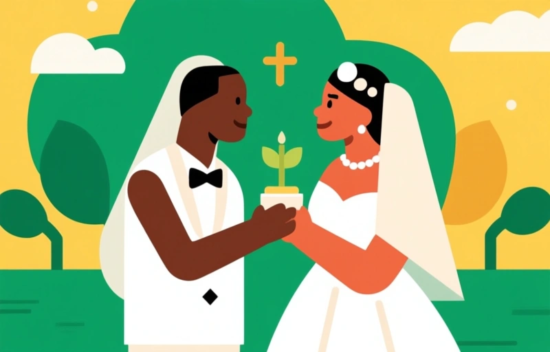 Visuele weergave van Liefde, geloof en traditie