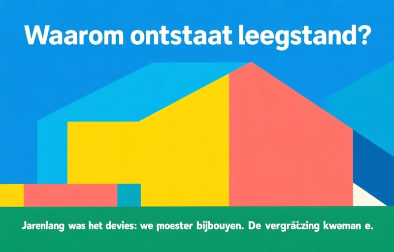 Visuele weergave van Leegstand verpleegzorg groeit