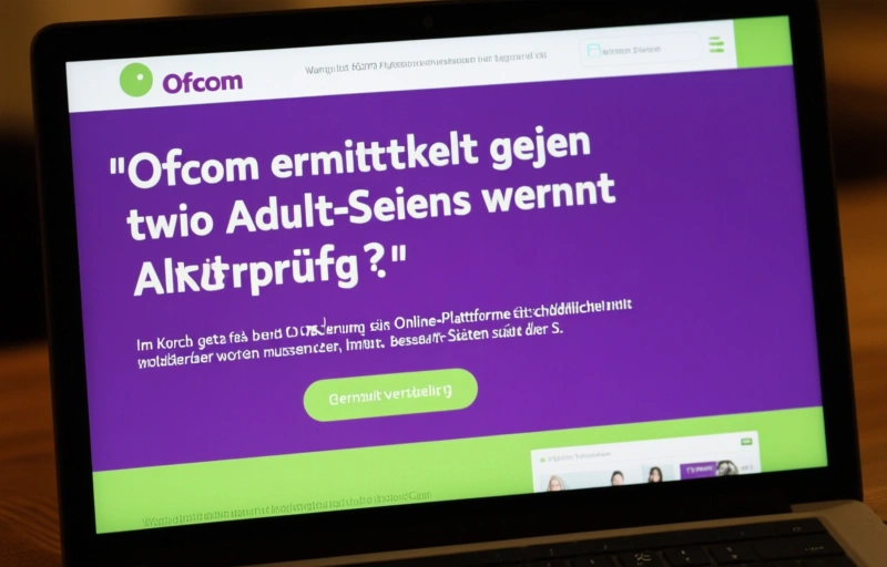 Visuelle Darstellung von Ofcom ermittelt gegen zwei Adult-Seiten wegen Altersprüfung