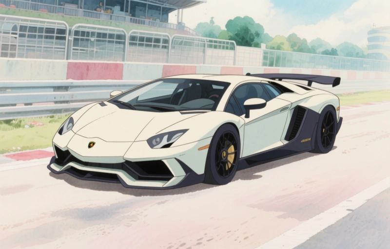 Visual representation of Lamborghini's Racing Passion