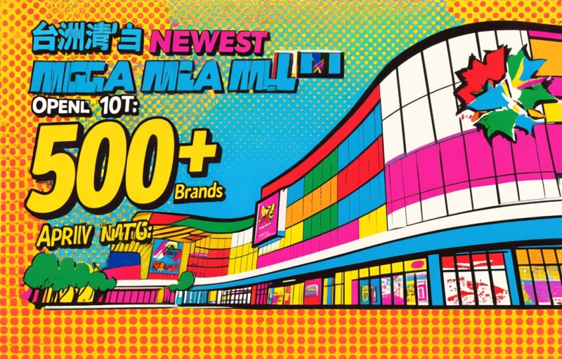 Taiwan's Newest Mega Mall Opens April 10th: 500+ Brands
