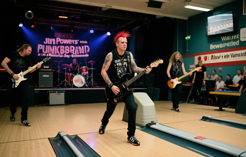 Visuelle Darstellung von Jim Powers' Punkband Killroy rockt am Memorial-Day-Wochenende