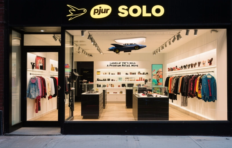 Visual representation of pjur Lands at NYC's Flying Solo