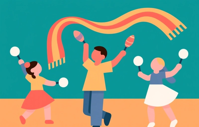 Silk Juggling Scarves: Essential Dance Props for Kids