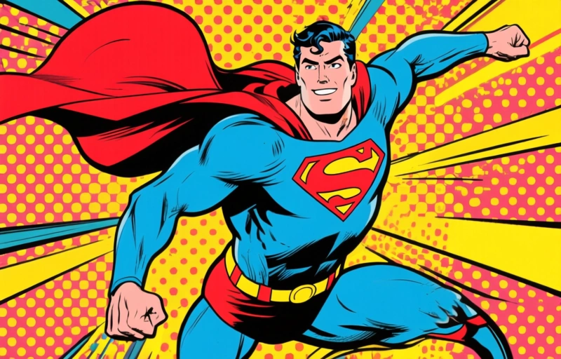 Visuele weergave van Superhelden in Actie