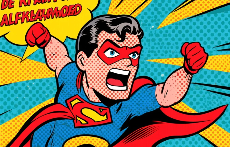 Visuele weergave van Superhelden in Actie