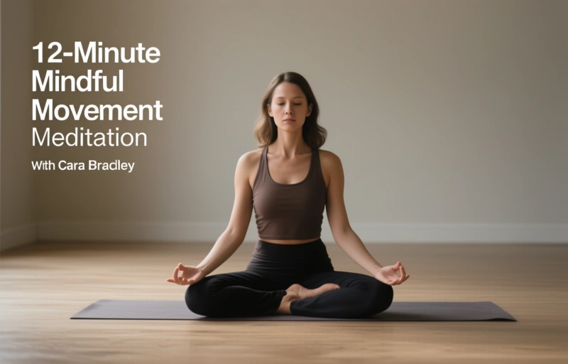 Visual representation of 12-Minute Mindful Movement Meditation with Cara Bradley