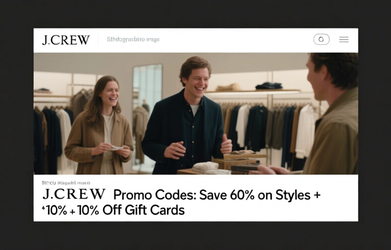 J.Crew Promo Codes: Save 60% on Styles + 10% Off Gift Cards
