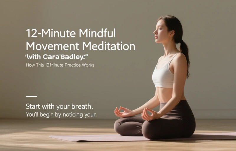Visual representation of 12-Minute Mindful Movement Meditation with Cara Bradley