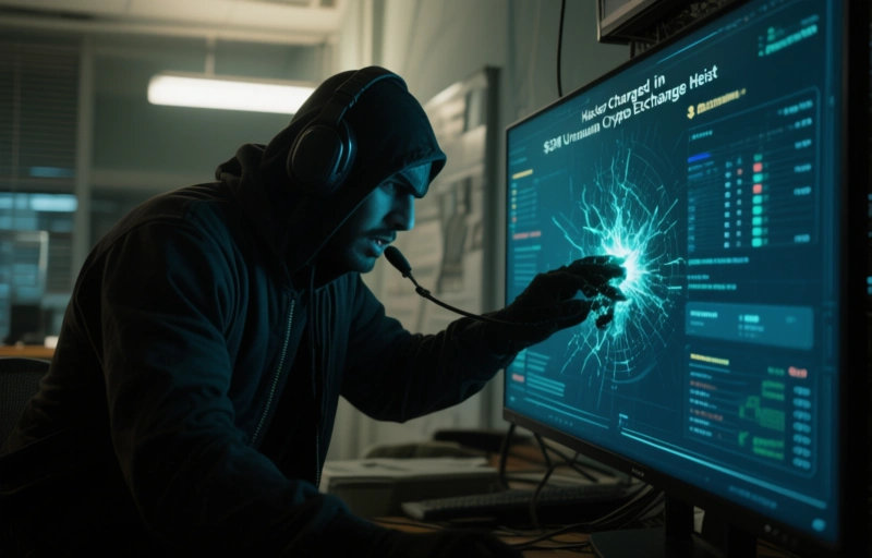 Visual representation of Hacker Charged in $53M Uranium Crypto Exchange Heist