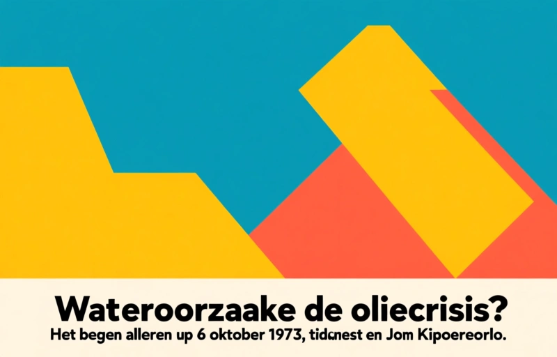 Visuele weergave van De Oliecrisis van 1973