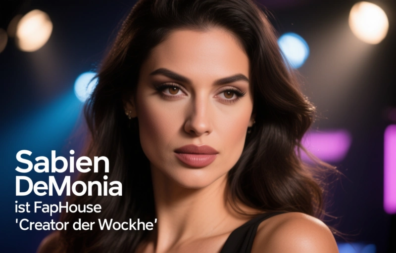 Visuelle Darstellung von Sabien DeMonia ist FapHouse 'Creator der Woche'