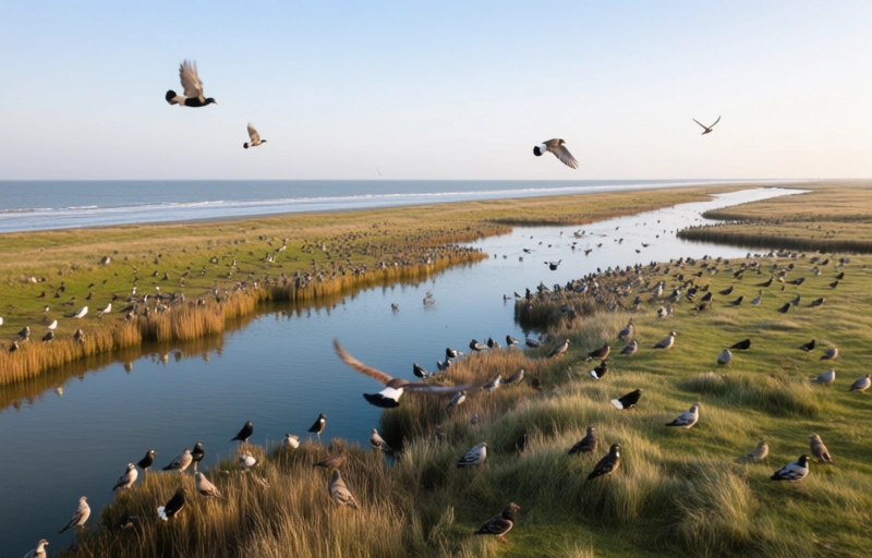 Visuele weergave van Waddenzee en Schiermonnikoog