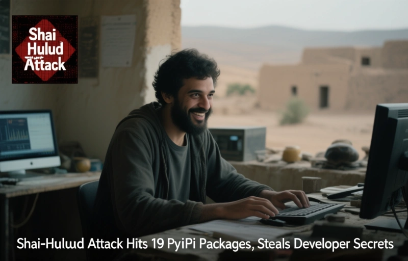 Shai-Hulud Attack Hits 19 PyPI Packages, Steals Developer Secrets