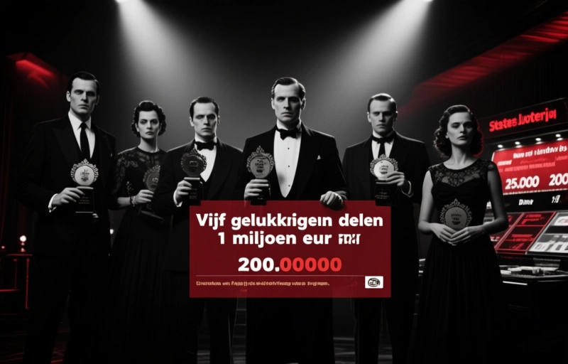 Vijf gelukkigen delen 1 miljoen euro bij Staatsloterij