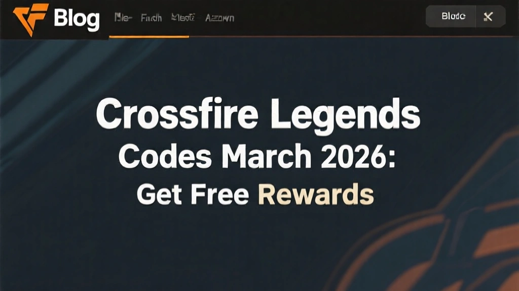 Crossfire Legends Codes March 2026: Get Free Rewards
