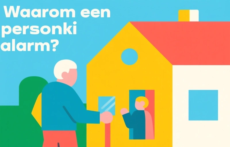 Visuele weergave van Persoonlijke alarmering voor senioren