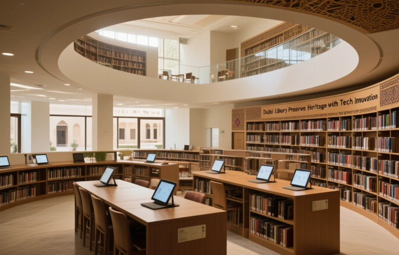 Visual representation of Dubai Library Preserves Heritage with Tech Innovation