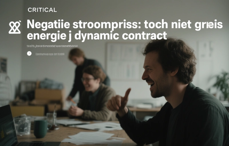 Negatieve stroomprijs: toch niet gratis energie bij dynamisch contract