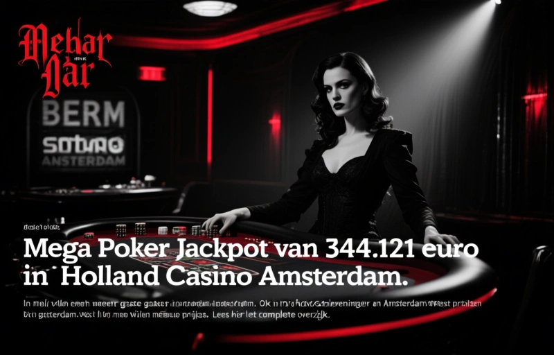 Mega Poker Jackpot van 344.121 euro in Holland Casino Amsterdam