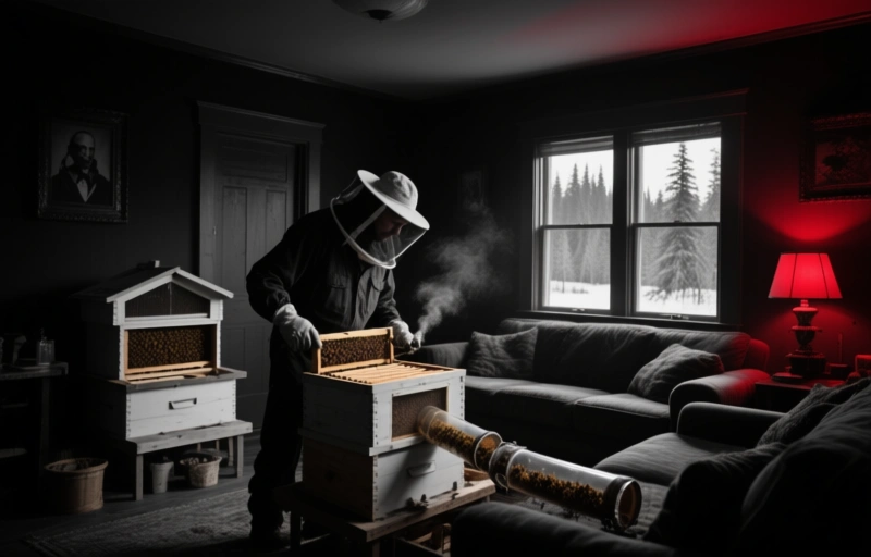 This Alaskan Beekeeper Turned His Living Room Into a Live Bee Observatory