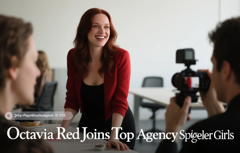 Octavia Red Joins Top Agency Spiegler Girls