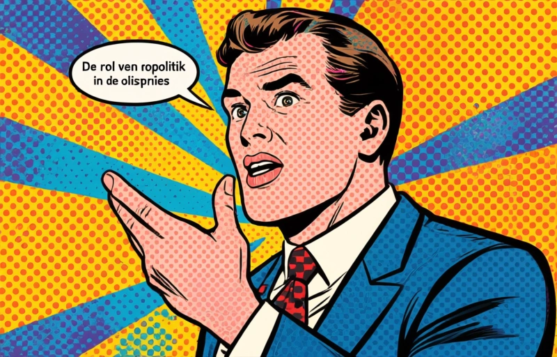 Visuele weergave van Brent-olie in onrustig evenwicht tussen €93 en €98